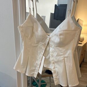 Zara White Tank Top